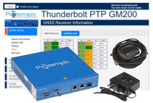 Protempis Thunderbolt PTP GM200 GPS GNSS OCXO NTP Network Time Server w/ Antenna-www.prostudioconnection.com