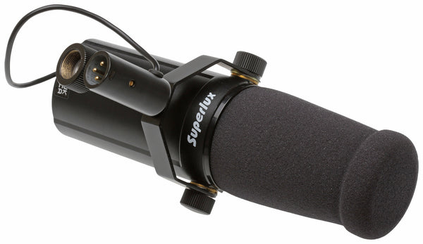 Superlux D421 Cardioid Dynamic Vocal Broadcast Microphone XLR - Shure SM7B Clone-www.prostudioconnection.com
