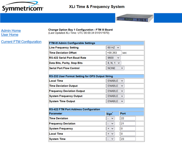 Symmetricom 87-8023 XLi FTM III AC Line Frequency Measurement Time Monitor Card [Used]-www.prostudioconnection.com