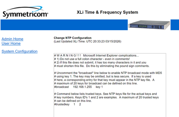 Symmetricom XLi High Stab. OCXO UPGRADED GPS 10MHz NTP Time Server NEW OPEN BOX!-www.prostudioconnection.com
