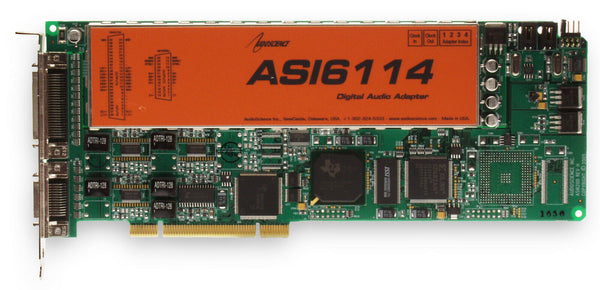 AudioScience ASI6114 AES Digital & Balanced Analog Multichannel Audio Broadcast [Refurbished]-www.prostudioconnection.com