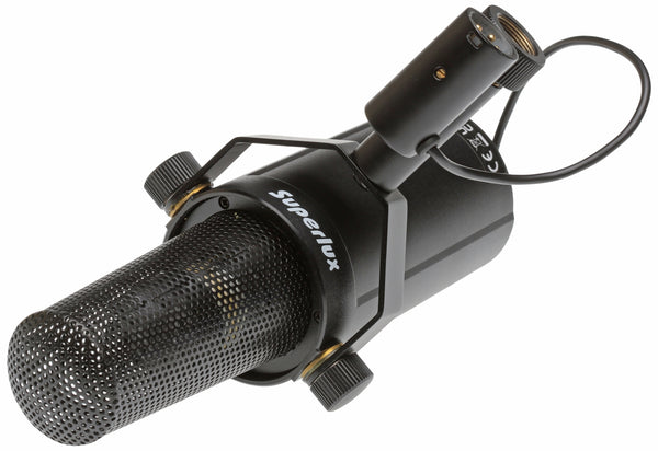 Superlux D421 Cardioid Dynamic Vocal Broadcast Microphone XLR - Shure SM7B Clone-www.prostudioconnection.com