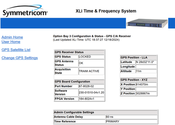 Symmetricom XLi Rubidium UPGRADED GPS 10MHz Oscillator NTP Time Server LOADED!!-www.prostudioconnection.com