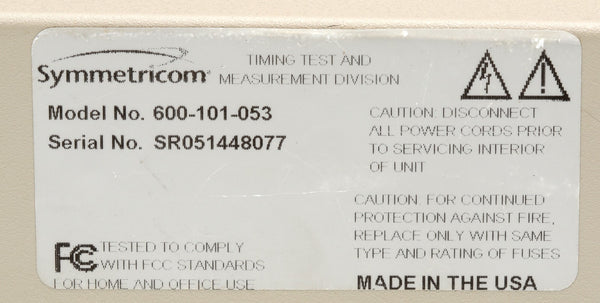 Symmetricom TrueTime XL-AK GPS Disciplined 10Mhz TCXO Oscillator IRIG-B 1PPS [Used]-www.prostudioconnection.com