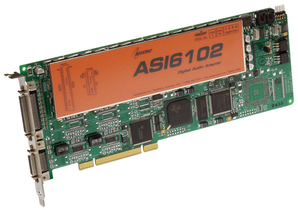 Audioscience ASI6102 Multichannel MRX TSX Broadcast Sound Card 2 Analog/AES Out [Refurbished]-www.prostudioconnection.com