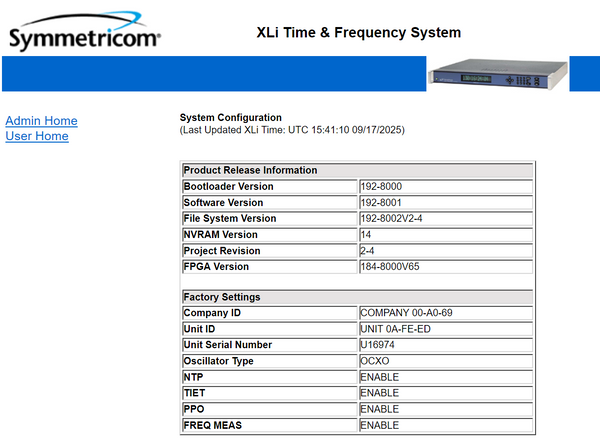 Symmetricom XLi OCXO UPGRADED GPS 10MHz LPN Oscillator NTP Time Server LOADED!!-www.prostudioconnection.com