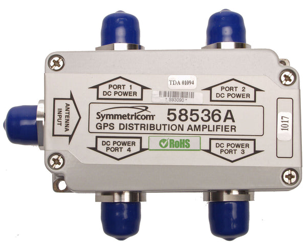 Symmetricom 58536A GPS 1x4 4-Way Active Antenna Signal Splitter Divider N Female [Used]-www.prostudioconnection.com