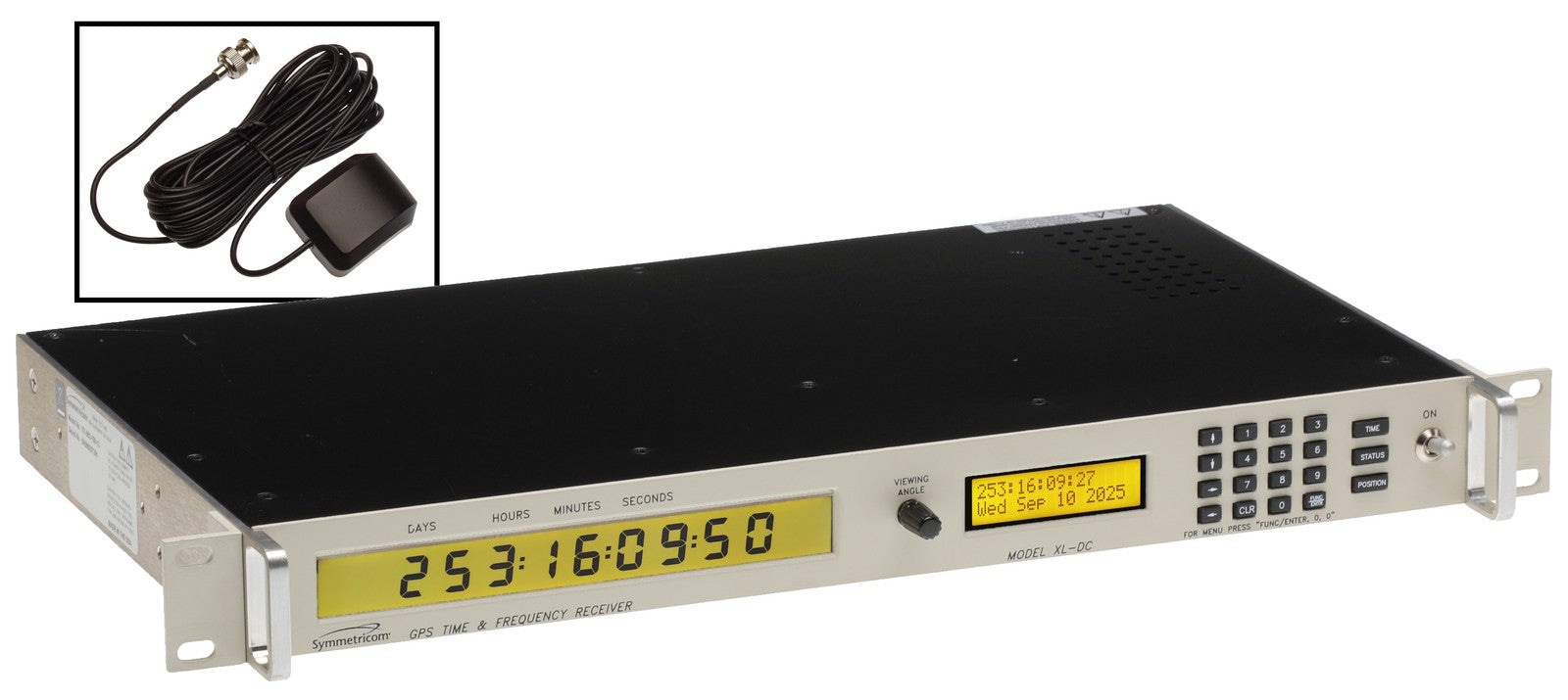 TrueTime Symmetricom XL-DC GPS TCXO 10Mhz GPSDO Oscillator LCD Clock IRIG-B 1PPS [Refurbished]-www.prostudioconnection.com