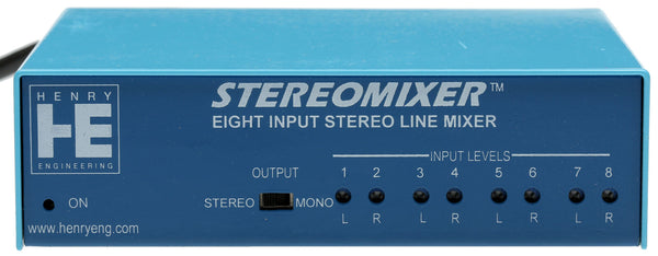 Henry Engineering StereoMixer 4 Stereo Channel Utility Mixer for Balanced Audio-www.prostudioconnection.com