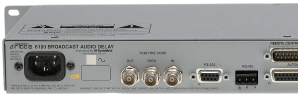 Symetrix Airtools 6100 Broadcast Profanity Delay AES Digital Audio DUMP Button-www.prostudioconnection.com