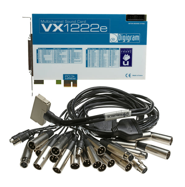 Digigram VX1222e 12 Channel AES Digital/Analog 192kHz 24Bit Broadcast Sound Card-www.prostudioconnection.com