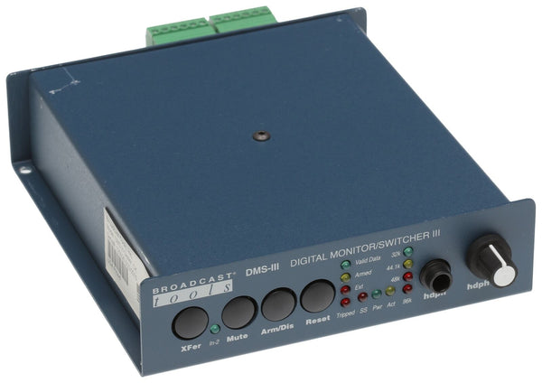 Broadcast Tools DMS-III AES/EBU Digital Audio Switcher Silence Sensor Failover [Used]-www.prostudioconnection.com