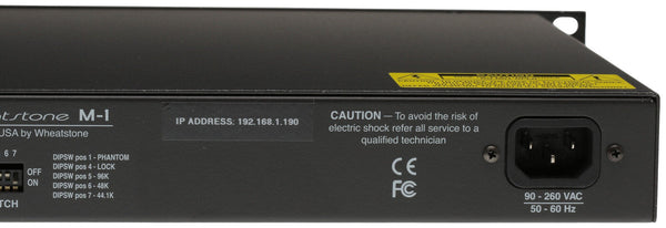 Wheatstone Vorsis M-1 AES Digital 96KHz Voice Processor Preamp Compressor M1-www.prostudioconnection.com