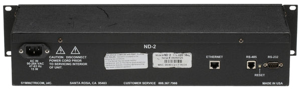 Symmetricom ND-2 NTP Internet IP Synchronized Red LED Wall Clock Ethernet ND2 [Refurbished]-www.prostudioconnection.com