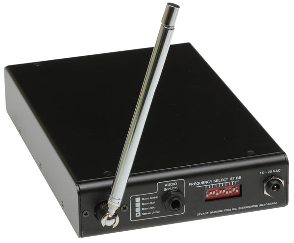 Decade MS-100S FM HiFi Stereo Low Power Transmitter PLL Frequency Agile LPFM-www.prostudioconnection.com