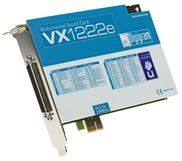 NEW Digigram VX1222e 12 Channel AES Digital/Analog 192kHz Broadcast Sound Card-www.prostudioconnection.com