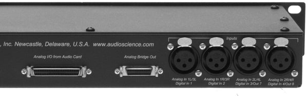 AudioScience BOB1024 Sound Card XLR Breakout Box Rackmounted 26Pin Digital Cable [Used]-www.prostudioconnection.com
