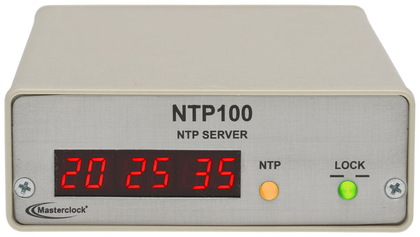 Masterclock NTP100-GPS NTP Network Time Server LED Atomic Clock Time Display-www.prostudioconnection.com