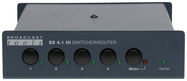 Broadcast Tools SS4.1 III Balanced Audio Automation Switcher RS-232 Serial-www.prostudioconnection.com
