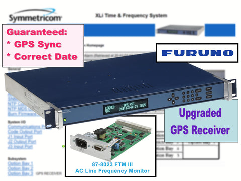 Symmetricom XLi FTM III UPGRADED Furuno GPS NTP Time Server 10MHz Oscillator PPO-www.prostudioconnection.com