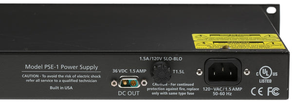 Wheatstone PSE-1 E-1 Broadcast Console Power Supply 36V 1.5A 1U Rackmount-www.prostudioconnection.com