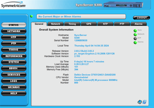 Symmetricom SyncServer PTP S300 ublox UPGRADED GPS NTP Network Time Server-www.prostudioconnection.com