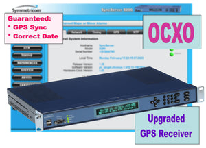 Symmetricom SyncServer S200 OCXO UPGRADED GPS NTP Server Network Time Clock-www.prostudioconnection.com
