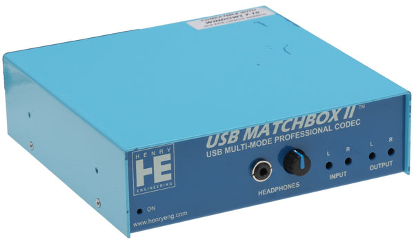 Henry Engineering USB Matchbox II Broadcast AES Digital & Balanced Analog Audio [Used]-www.prostudioconnection.com