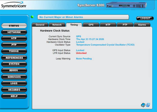 Symmetricom SyncServer PTP S300 UPGRADED GPS NTP Network Time Server NEW DISPLAY-www.prostudioconnection.com