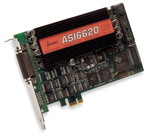 AudioScience ASI6620 Broadcast Balanced Analog XLR Multichannel PCIe Sound Card [Refurbished]-www.prostudioconnection.com