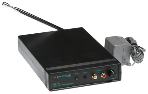 Decade MS-100 FM Mono Professional Grade Low Power Audio Transmitter PLL LPFM-www.prostudioconnection.com