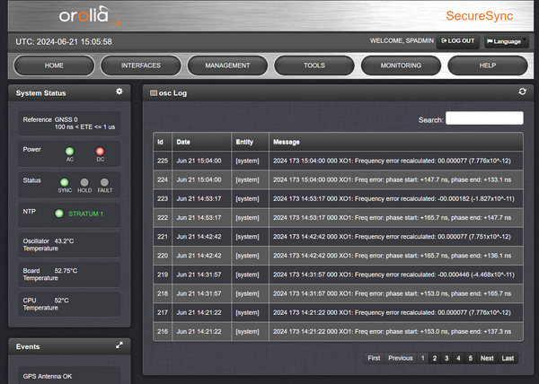 Spectracom SecureSync 213 OCXO GPS Galileo GLONASS NTP Network Time Server 10MHz-www.prostudioconnection.com