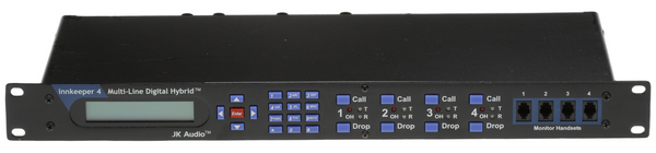 JK Audio Innkeeper 4 Line Broadcast Digital Hybrid Phone Audio Console Interface-www.prostudioconnection.com