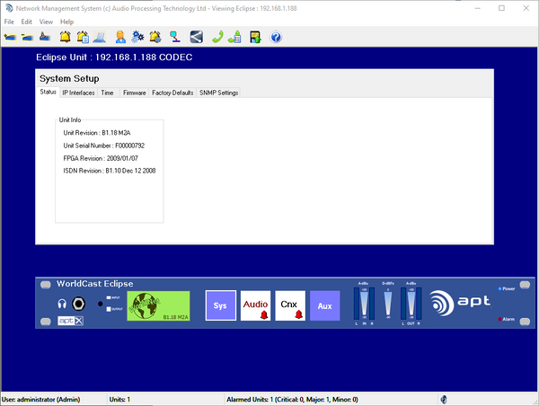 Worldcast Eclipse APT-X Broadcast AES Digital Audio STL Stereo Codec AoIP ISDN [Used]-www.prostudioconnection.com