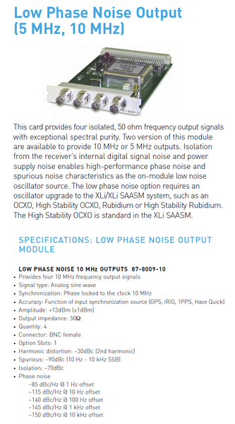 Symmetricom XLi OCXO UPGRADED GPS 10MHz LPN Oscillator NTP Time Server IRIG-B-www.prostudioconnection.com