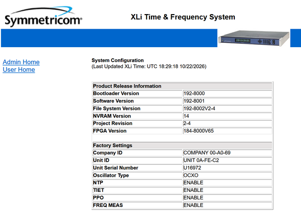 Symmetricom XLi GPS OCXO 10MHz Oscillator NTP Time Server w/ PPO TIET Freq Meas-www.prostudioconnection.com