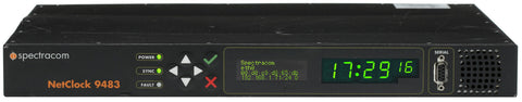 Spectracom 9483 NENA ASCII NetClock OCXO GPS & GLONASS NTP Network Time Server-www.prostudioconnection.com