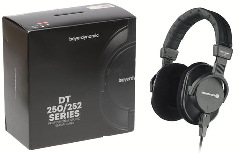 Beyerdynamic DT-250 80ohm Lightweight Closed Dynamic Headphones With Cable - NEW-www.prostudioconnection.com
