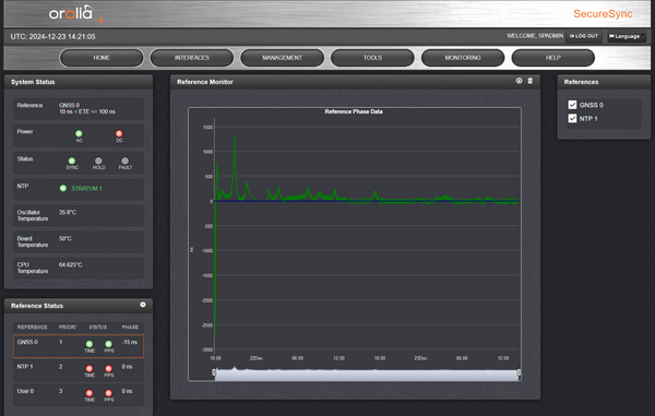 Spectracom SecureSync 213 OCXO NTP Network Time Server GPS 10MHz Oscillator-www.prostudioconnection.com