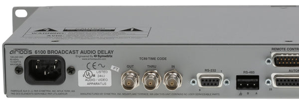Symetrix Airtools 6100 AES Digital Audio Broadcast Profanity Delay DUMP Button-www.prostudioconnection.com