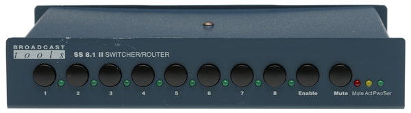 Broadcast Tools SS 8.1 II Audio Router Automation Serial Control Switcher RS-232-www.prostudioconnection.com