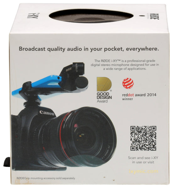 RODE i-XY 24/96 Stereo Condenser Microphone for iOS Lightning Devices NEW/SEALED [New]-www.prostudioconnection.com