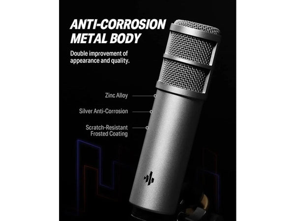 NEW Donner PO 8 Dynamic Microphone Studio/Podcasting w Mount, Screen & XLR Cable-www.prostudioconnection.com