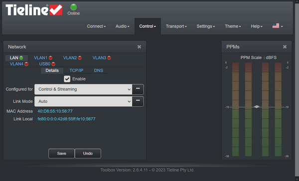 Tieline Bridge-IT Audio Over IP AAC Codec Internet AoIP SIP Endpoint TLB5100 [Used]-www.prostudioconnection.com