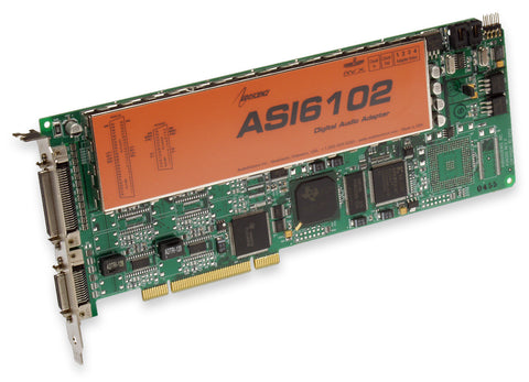 Audioscience ASI6102 Multichannel MRX TSX Broadcast Sound Card 2 Analog/AES Out-www.prostudioconnection.com