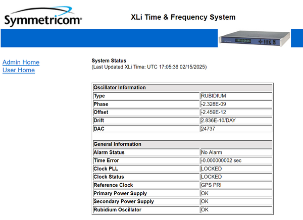 Symmetricom XLi Rubidium UPGRADED GPS 10MHz Oscillator NTP Time Server LOADED!!-www.prostudioconnection.com