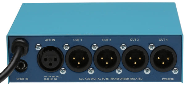 Henry Engineering 2x4 S/PDIF AES XLR Digital Audio Distribution Amplifier 6700-www.prostudioconnection.com