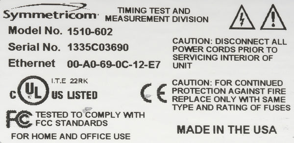 Symmetricom XLi TCXO UPGRADED ublox GPS NTP Time Server 10MHz Oscillator PPO-www.prostudioconnection.com