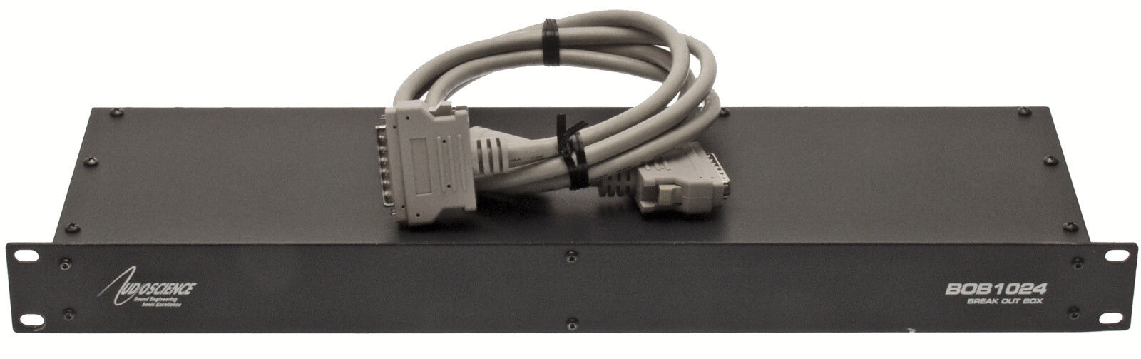 AudioScience BOB1024 Sound Card XLR Breakout Box Rackmounted 50 Pin Analog Cable [Used]-www.prostudioconnection.com