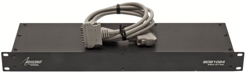 AudioScience BOB1024 Sound Card XLR Breakout Box Rackmounted 50 Pin Analog Cable [Used]-www.prostudioconnection.com